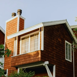 Brown shingle house